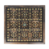 Indian Antique Brass Work Solid Wood Coffee Table C43
